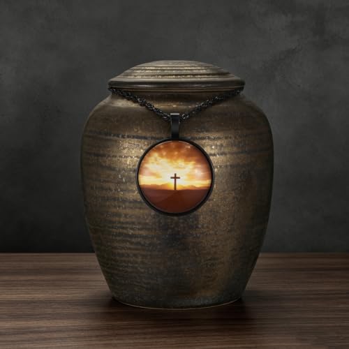 Dletay Small Urns for Human Ashes Gilded Ceramic Cremation Urns for Men Women Funeral Sharing Handcrafted Ashes Keepsake Decorative Memorial Mini Urn for Ashes Pet 3.54Inch Black-Gold