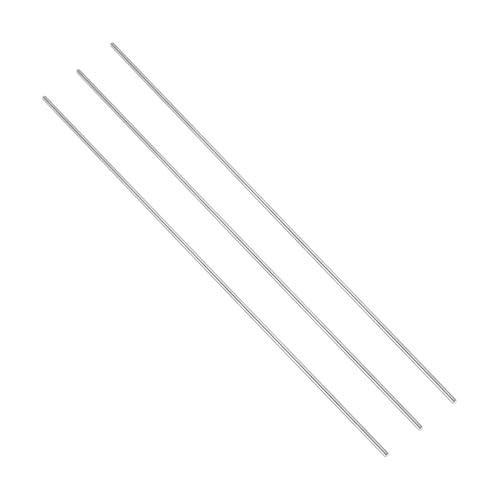 uxcell 3-piece Grade 5 titanium round rods, 4.5mm (3/16 inch) diameter, 16-inch length