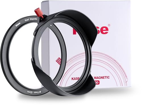 Kase Kowl Magnetic Metal Lens Hood for Revolution/Revolution Plus 82mm Filters (Hood + 77mm Adapter) Hood + 77mm Adapter