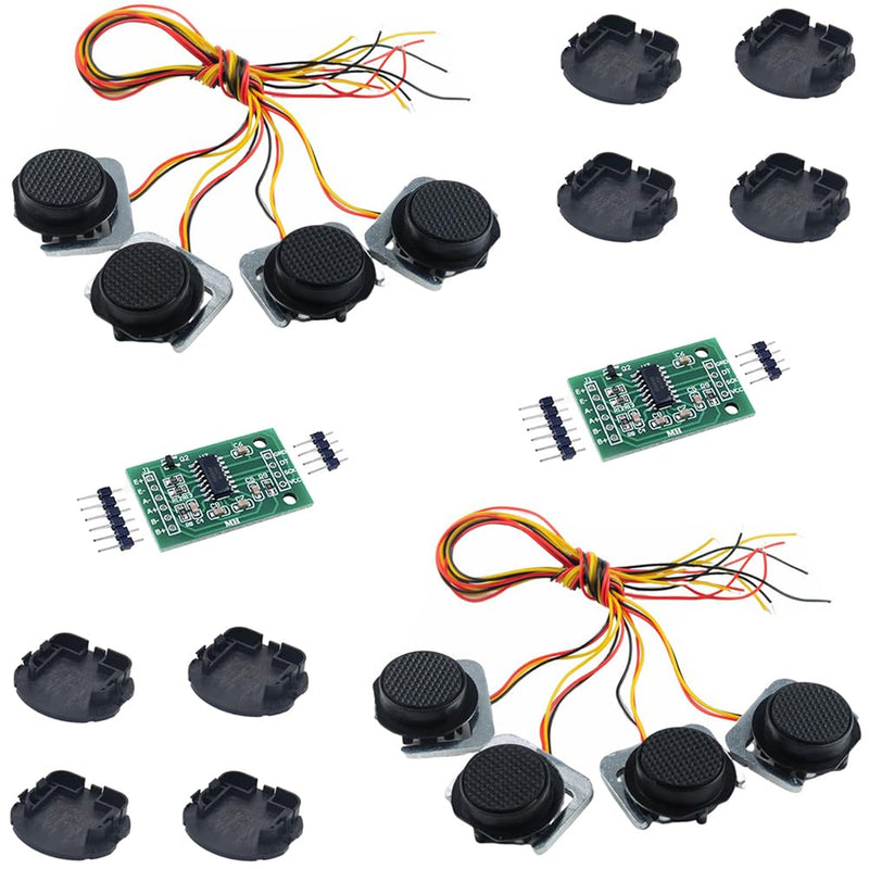 DIYmalls Pack of 8 Load Cells 50 kg Weight Sensor Half Bridge Strain Gauge Personal Scales with Holder + 2 x HX711 Amplifier AD Weighing Module