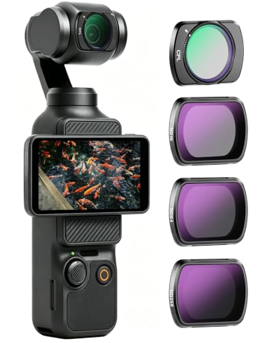 Clolasa HD CPL ND16 ND64 ND256 Filter Kit Compatible with DJI Pocket 4/3