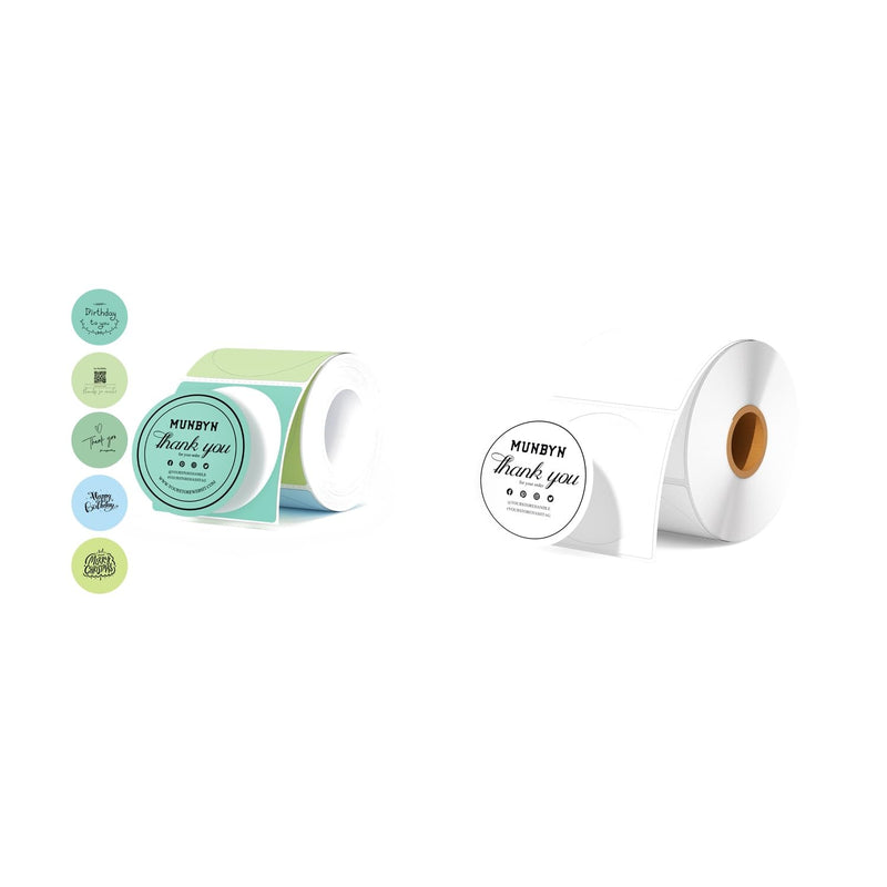 2 Inch Round Thermal Labels+2 Inch Circle Thermal Sticker Labels