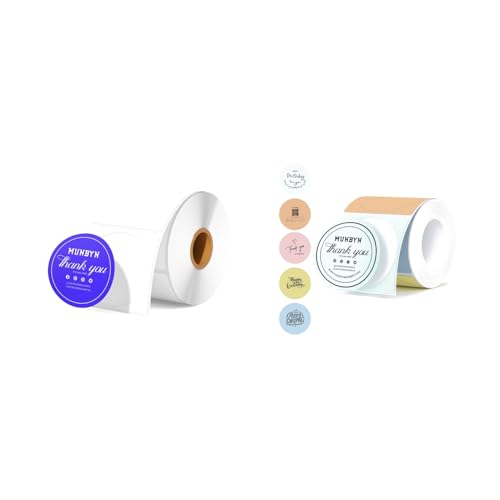 2" Color Printing Thermal Label Stickers+2 Inch Round Thermal Labels
