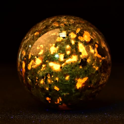 Large Yooperlite Crystal Sphere Healing Stone Ball Decorative Gemstone Orb 70-80MM/2.7-3.1"