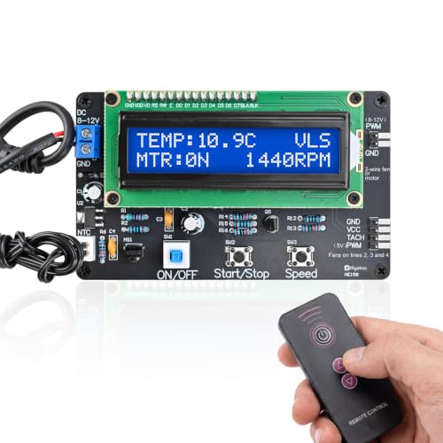 PWM DIY Fan Control 12 V Soldering Kit 2 3 4 Pin Fan with Temperature Sensor Motor Control Speed Control Beginner Electronic Learning Set for Fans, PC Case Fan Aquarium