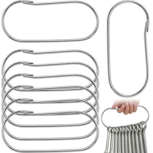 STARNOOK silver wrench ring large key ring and 8-piece wrench organizer set for mechanics and janitors