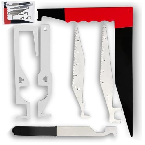Fenixioraa 6-piece white firefighter multitool kit with emergency firefighting tools for responders and warehouses