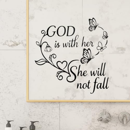 JINGIHE Affirmation Stickers You are Kind Smart Beautiful Enough, Mirror Wall Decor for Bathroom, Vinyl Peel and Stick Wall Decals for Home Decor Living Room Bedroom Girl Home Decoration (Square) Square