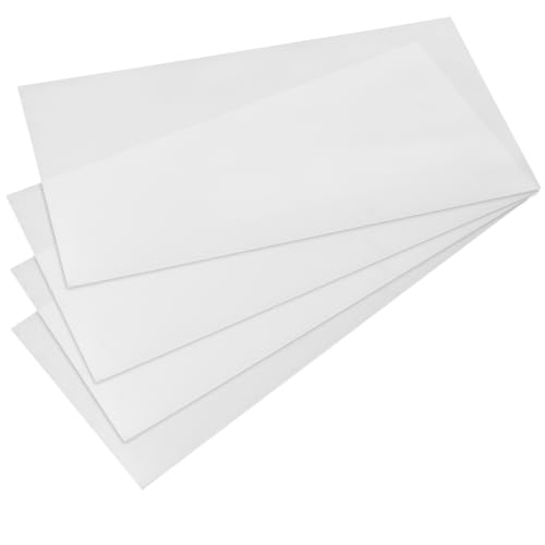 4 Pieces 11.8" x 23.6" x 0.08" Plastic LED Light Diffuser Board Sheets 11.8" x 23.6" x 0.08" White