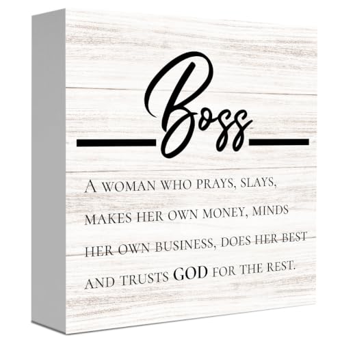 Inspirational Boss Lady Office Decor Christian Religious Gifts for Women Boss 3