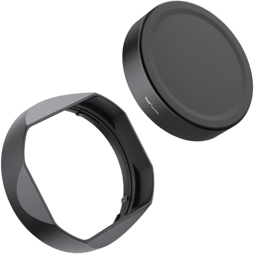 Haoge Metal Square Lens Hood for Voigtlander APO-LANTHAR 50mm 35mm 28 F2 Aspherical II for Nikon Z-Mount Lens Accessories Bayonet,with Cap LH-35AAZ+Cap-35AAZ