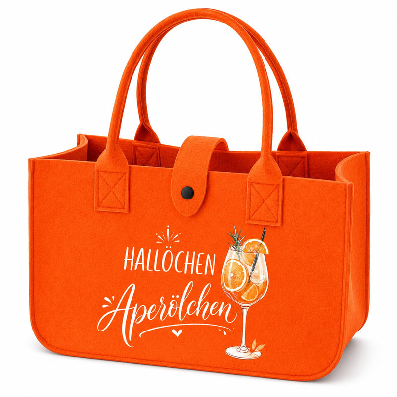 Orange Aperol Spray Felt Bag Gift for Women Cocktail Party | Aperol Felt Gift Bag, Handbag Gifts for Women Picnic Beach Garden Party Aperol Accessories 30 x 20 x 18 cm