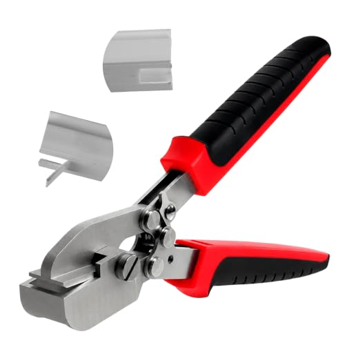 GuanDaooL 3/4-inch J-channel cutter notcher with black and red handle, nippers and snips tool