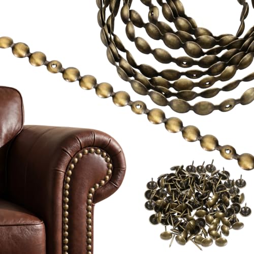 Bnuxpuuo 65.6ft D11mm upholstery tack strip with decorative furniture nail strips for trim and edging
