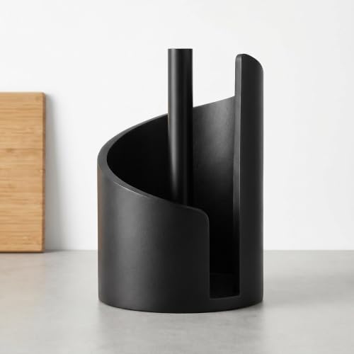 Black Paper Towel Holder, Countertop Paper Towel Holder Wooden