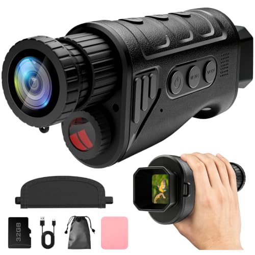 Infrared Night Vision Monocular, Nightvision Goggles Scope for Outdoormen