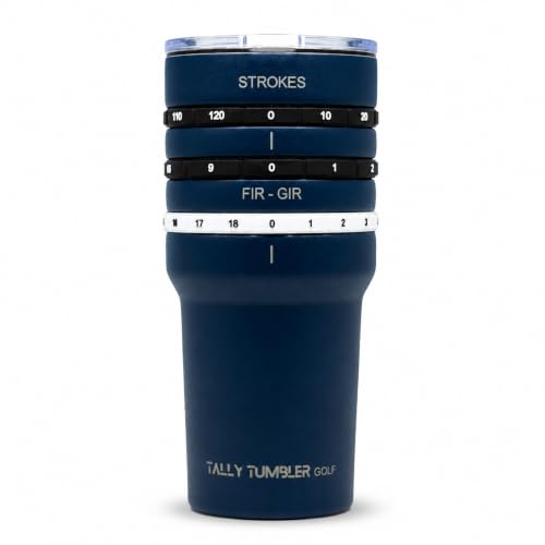 Tally Tumbler Golf 20oz Stainless Steel Golf Scorekeeping Tumbler (Bogey Blue) Bogey Blue