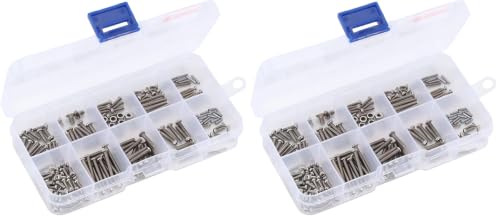 INJORA stainless steel hex screws, pins and nuts hardware kit for TRX4M 1/18 RC crawler car