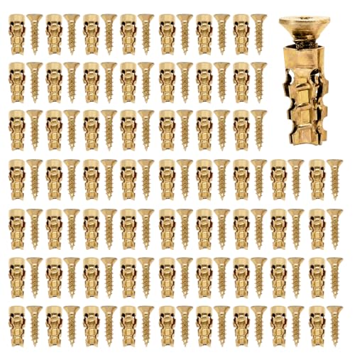 LOGJAM 300-piece door hinge repair screw set with 6×14mm expansion anchors