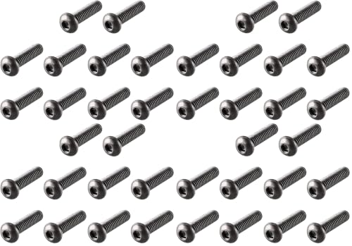 uxcell M2 x 8mm button head hex socket cap screws, 100-piece socket head screw pack four packs