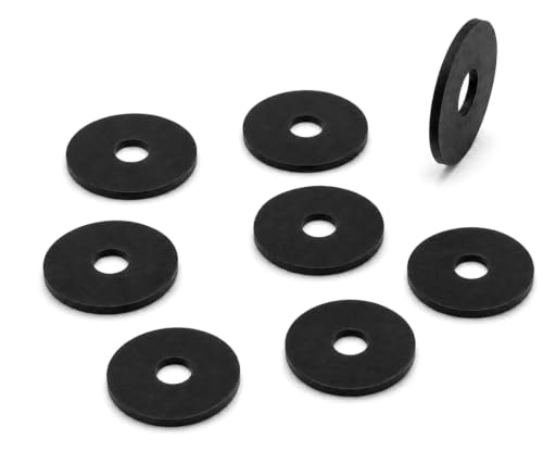 Generic EPDM rubber flat washers, 3/16-inch ID x 3/4-inch OD, 25-pack for electrical isolation and vibration dampening