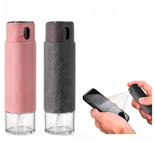 Screen Cleaner Kit with Spray & Microfiber Cloth, Alcohol Ammonia Free Portable Lipstick Size Mist Cleaner for iPhone iPad Laptop Computer Car Touch Screens, Streak Free Removes Fingerprints Oil