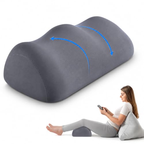 Knee Pillow for Back Sleeping, 5.7" Memory Foam Leg Pillow