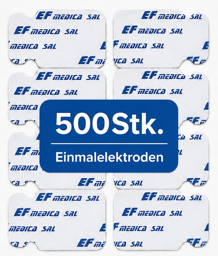 500 Stück EKG-Elektroden & BIA-Elektroden – Einmal-Klebeelektroden – EF Medica RT-24/RT-38 | Einmal-Klebeelektroden