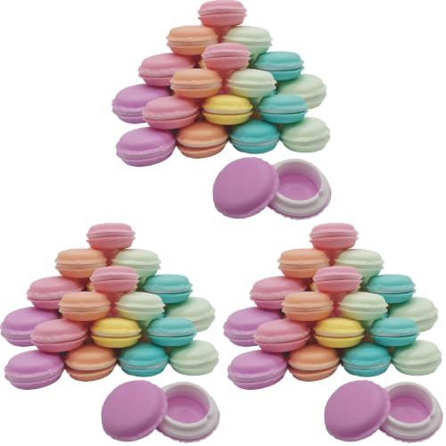 RONYOUNG 30PCS Mini Macaron Jewelry and Pill Storage Box Containers Macaron Mini Storage Case Jewelry Box Case Container Earring Travel Organizer (Pack of 3) Approx. 1.57''x1.57''x0.78'' (Pack of 3)
