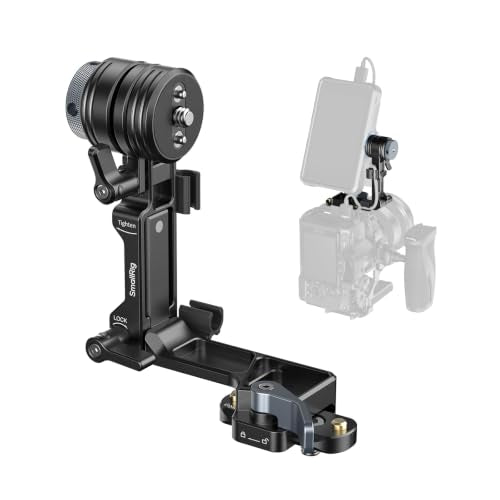 SmallRig L-Shaped Monitor Support for Vertical Shooting with NATO Rails, Stepless Damping 360° Adjustment, Support 5” and 7” Field Monitor - 6315