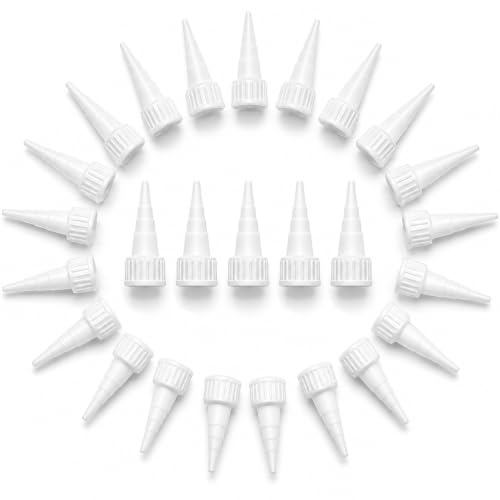 NIXNEHC Snip Tip applicator tips for G6000 craft glue 3.7 oz tubes, 25-piece adhesive dispenser accessories