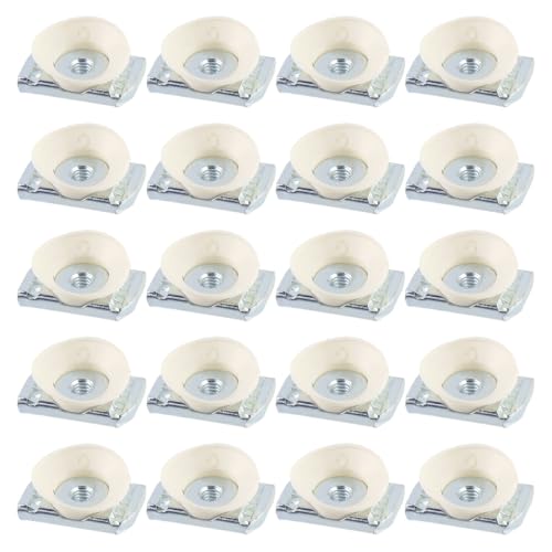 Bitray 1/4"-20 strut channel cone nut, Unistrut hardware twirl nut for DIY projects