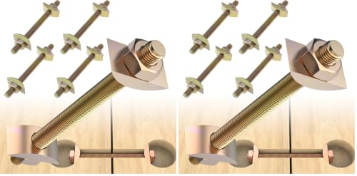 DALQUIS M8x100mm countertop connector bolts with half moon spacers for furniture assembly