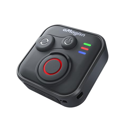 YDW Wearable Bluetooth Camera Remote Compatible with Insta360series, GoPro Series, DJI Series, Smartphones - Splash Proof, Rechargeable,Wireless 50M Remote Control Range