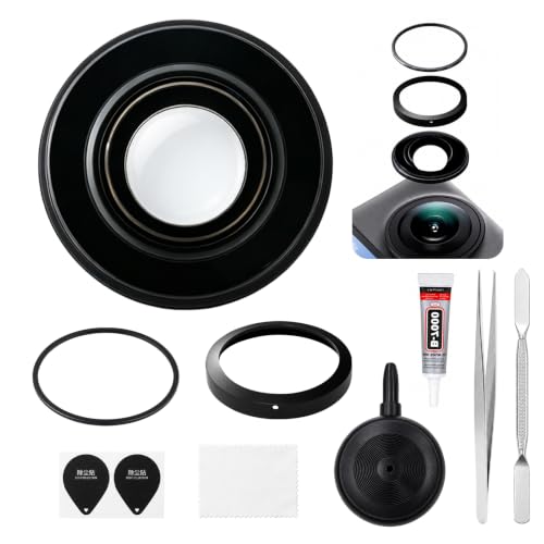 1X Optical Glass Camera Lens Replacement Kit for DJI Osmo 360 Assembly with Necessory Disassembly Tool