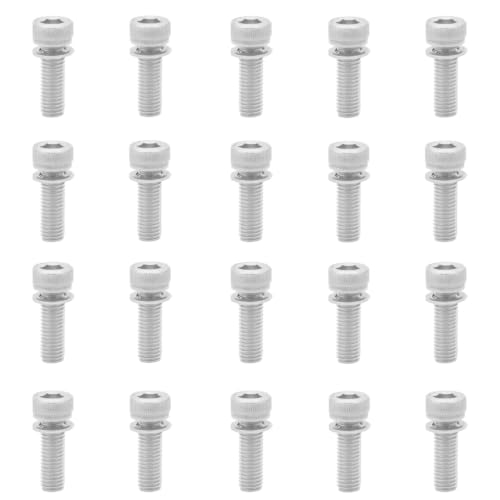 Makeblos M4x12mm carburetor float bowl screws and Allen bolts for Mikuni, 20-piece set
