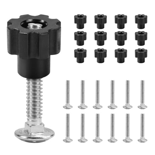 RPBKE 12-pack 1-1/4-inch metal bolt fasteners kit for pet kennel carriers, screw and bolt assortment set