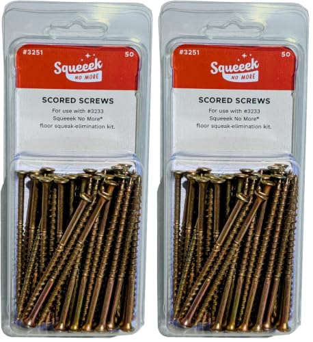 Squeeeeek No More 3251 squeak replacement machine screws, 50 count packs of 2