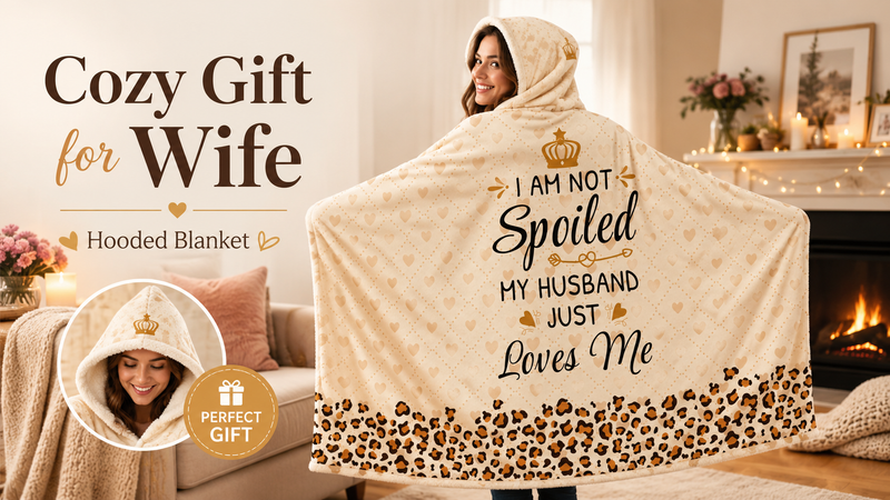 Daughter Gifts from Mom and Dad, Daughter Hooded Blanket Gift from Mother