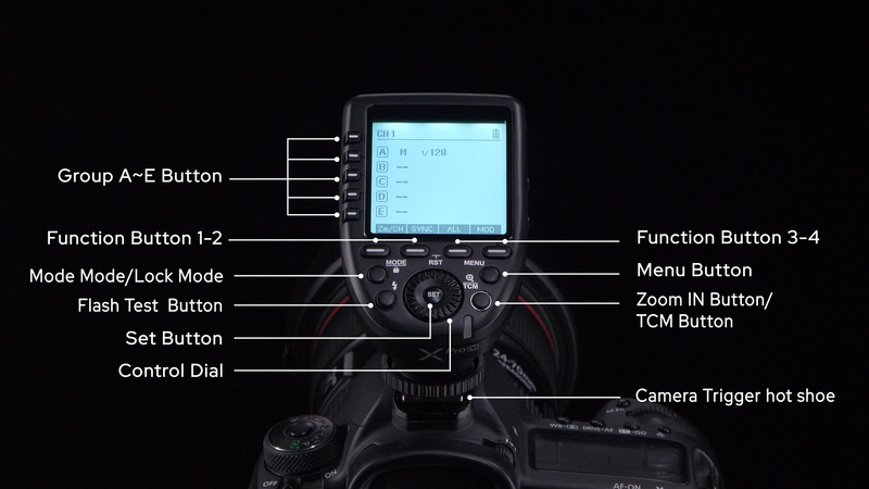Godox XPro-C E-TTL Wireless Flash 1/8000s HSS LCD Slant 11Func 5Btn Canon