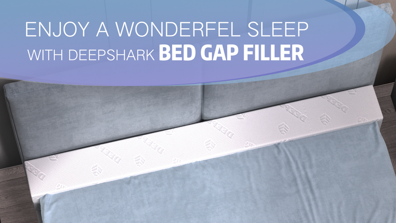 DEEPSHARK Mattress Gap Filler, Bed Gap Filler, Twin Mattress Extension Filler for Headboard Seams, Bed Space Cracks White(39"×6"×6", Twin/Twin XL) 39"×6"×6"