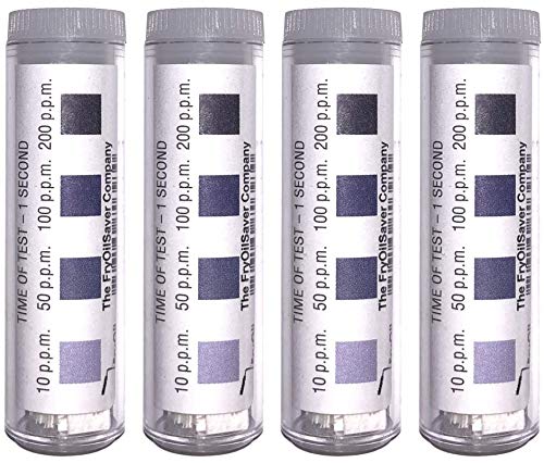 [Australia - AusPower] - Chlorine Test Strips for Restaurants & Food Services, 4 x Vial of 100 Sanitizer Testing Kits, Precise Bleach Test Strips, 0-200 PPM Testing Kit for Sanitizing Solutions by FryOilSaver Co. FMP 142-1362 400 