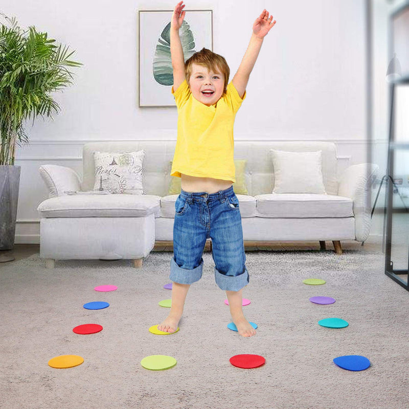 [Australia - AusPower] - Carpet Floor Spots Markers, Circles Dots for Teachers and Kids, 4 Inch 72 Pack, Flexible Classroom Rug Mats for Preschool Kindergarten Organization 