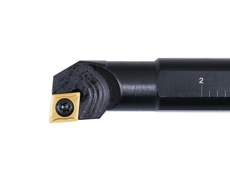 [Australia - AusPower] - Accusize Industrial Tools 3/4'' x 10'' Overall Length, Rh Sclcr Indexable Boring Bar with Ccmt32.5 Carbide Inserts, P252-S407 3/4" with CCMT32.5 insert 