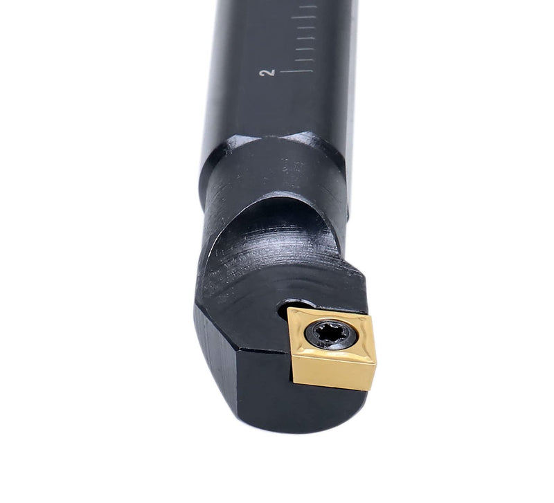 [Australia - AusPower] - Accusize Industrial Tools 3/4'' x 10'' Overall Length, Rh Sclcr Indexable Boring Bar with Ccmt32.5 Carbide Inserts, P252-S407 3/4" with CCMT32.5 insert 
