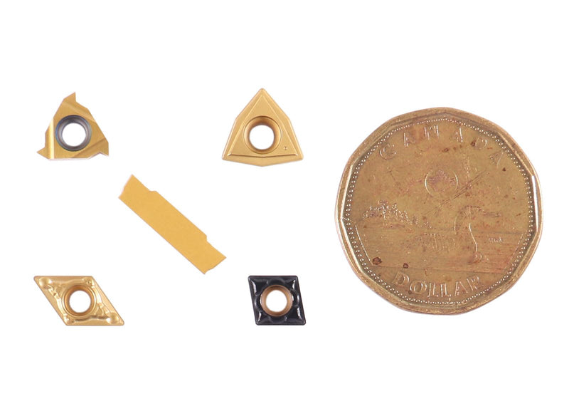 [Australia - AusPower] - Accusize Industrial Tools 2 Pc of Each Kind of Carbide Inserts for 2387-2004, CVD Coated and Tin Coated, Total 10 Pieces, 2387-2004inserts 