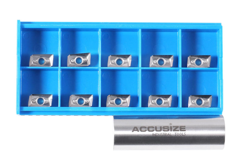 [Australia - AusPower] - Accusize Industrial Tools Apkt11t308-Lh Carbide Inserts for Machining Aluminum, 10 Pcs, 0058-1130x10 