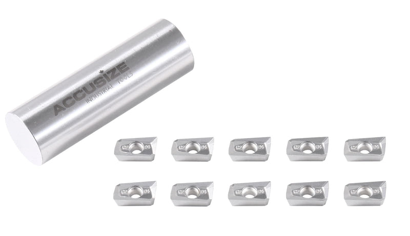[Australia - AusPower] - Accusize Industrial Tools Apkt11t308-Lh Carbide Inserts for Machining Aluminum, 10 Pcs, 0058-1130x10 