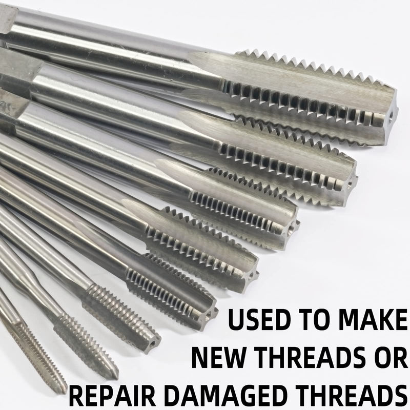 [Australia - AusPower] - 7/16"-24 UNS HSS Tap And Die Set, 7/16 x 24 UNS Machine Thread Tap And Round Thread Die Right Hand 7/16"-24 UNS 