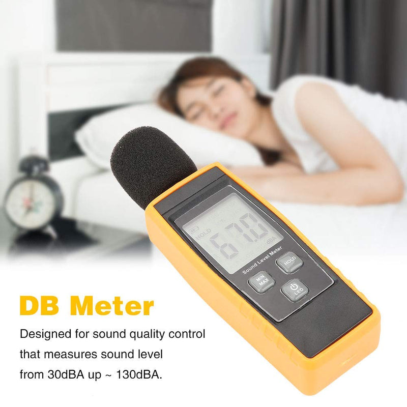 [Australia - AusPower] - Noise Tester (Decibel Meter) Decibel Meter Sound Level Meter 30dB (A) to 130dB (A), LCD Noise Decibel Meter for Monitoring Noise Load, Home Theater Setup 